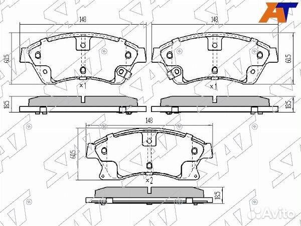 Колодки тормозные Передние opel astra