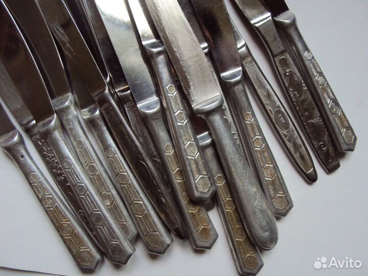 Ножи нержавейка СССР скопом 16 штук