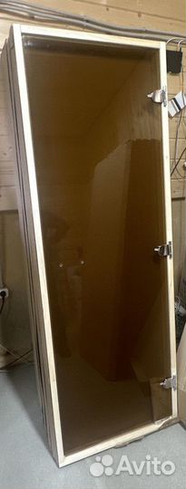 Дверь из каленого стекла бронза 1900*680 8 мм