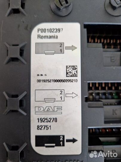 Блок предохранителей Daf Xf 106