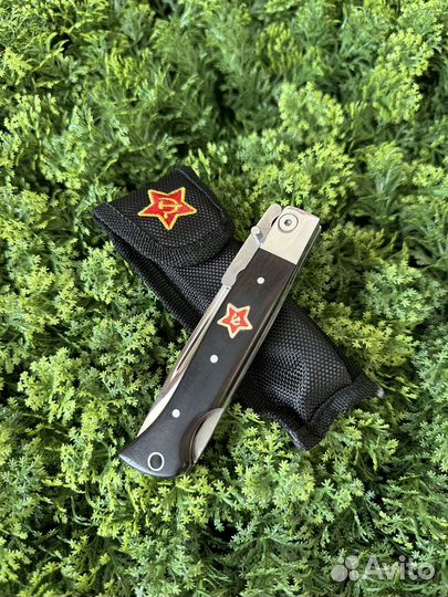 Нож финка нквд складной (черный)