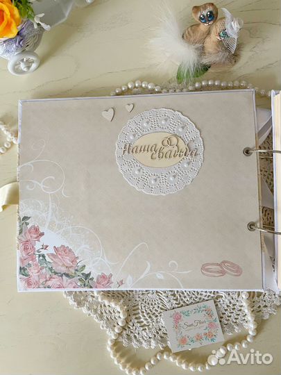 Свадебный фотоальбом(ручная работа)