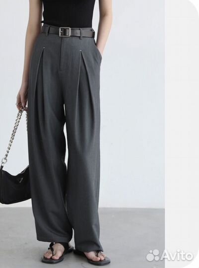 Брюки серые