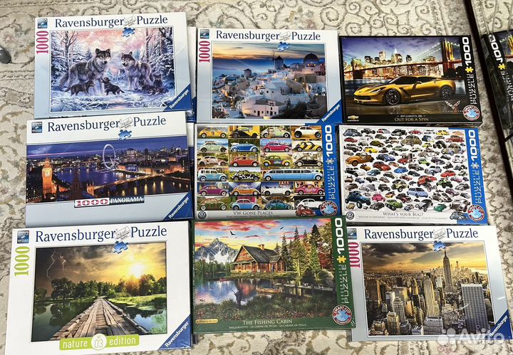 Новые Пазлы ravensburger и eurographics