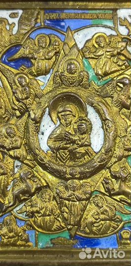 Старинная бронзовая икона