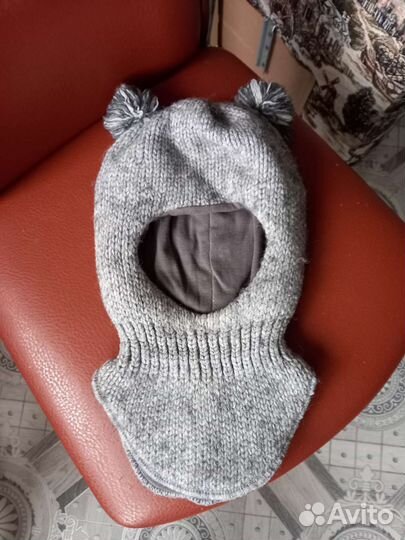 Шапка шлем на мальчика 46 48
