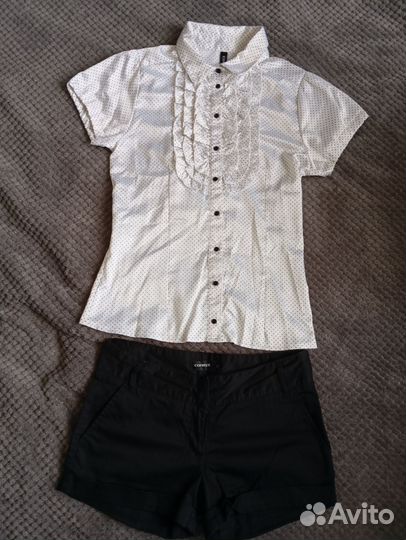 Блузка и шорты 42