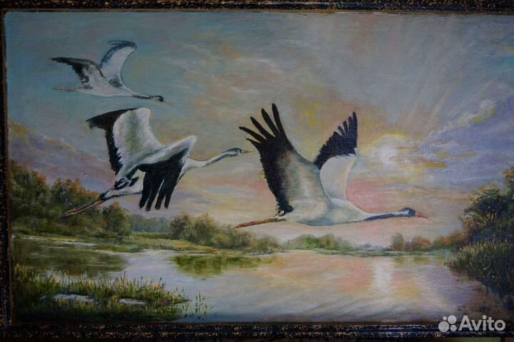 Картина маслом городской пейзаж