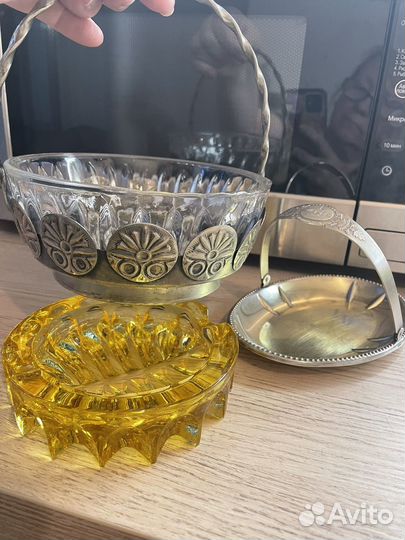 Конфетница,лимонница мельхиор,пепельница СССР