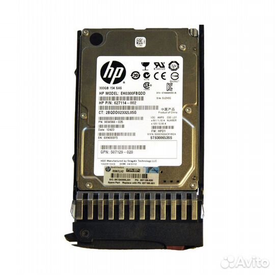 Жесткий диск HP EH0300fbqdd 300Gb 15K SAS 2,5