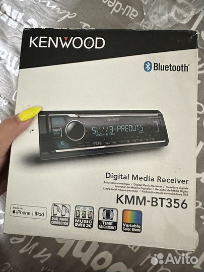Магнитола kenwood KMM-BT356