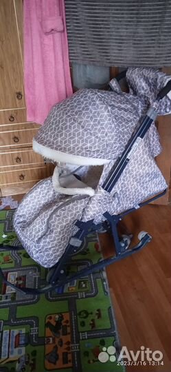 Детские санки коляска ника