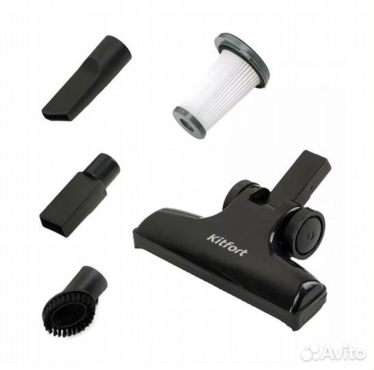 Пылесос вертикальный Kitfort KT-525-2, черный, сер