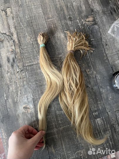 Волосы для наращивания натуральные 40-45 см