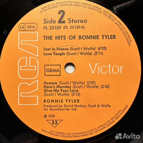 Bonnie Tyler – The Hits Of Bonnie Tyler (1978г.)