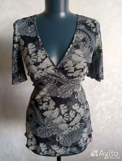 Винтажная блуза топ сетка 44 р Esprit