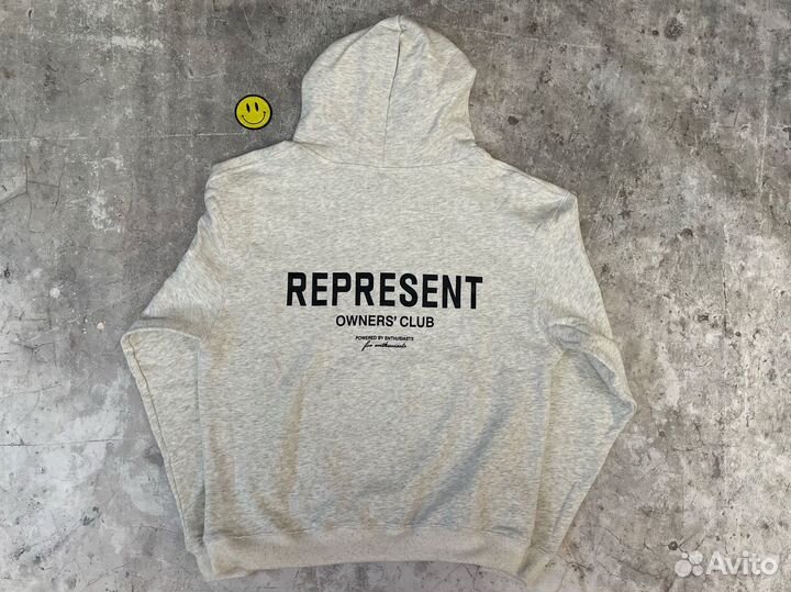 Худи Represent Owners Club grey новая