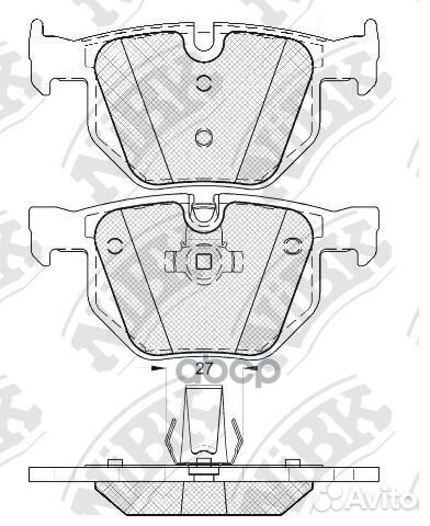 Колодки торм.зад. BMW 325, 330, 335, 520, 520D