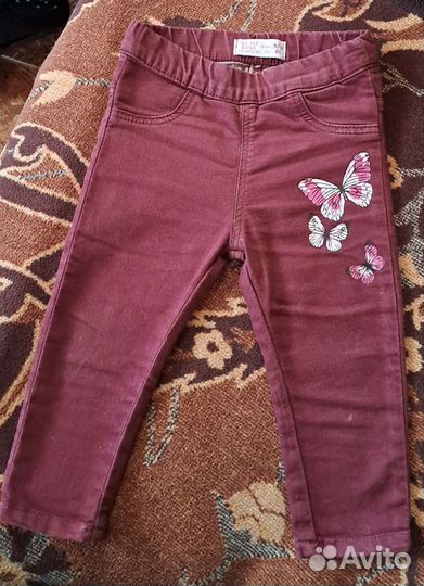 Джинсы на девочку 80
