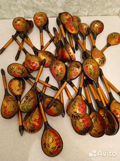 Деревянные ложки хохлома