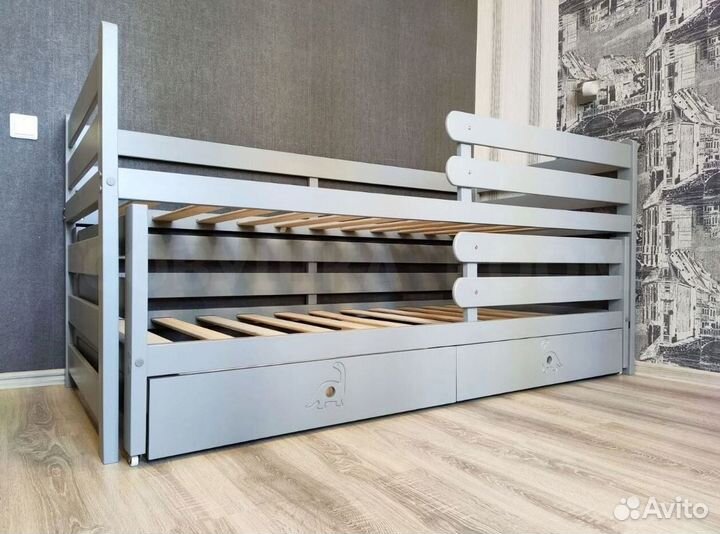 Детская кровать для двоих экологичная