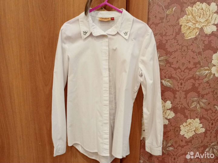 Рубашка школьная 134