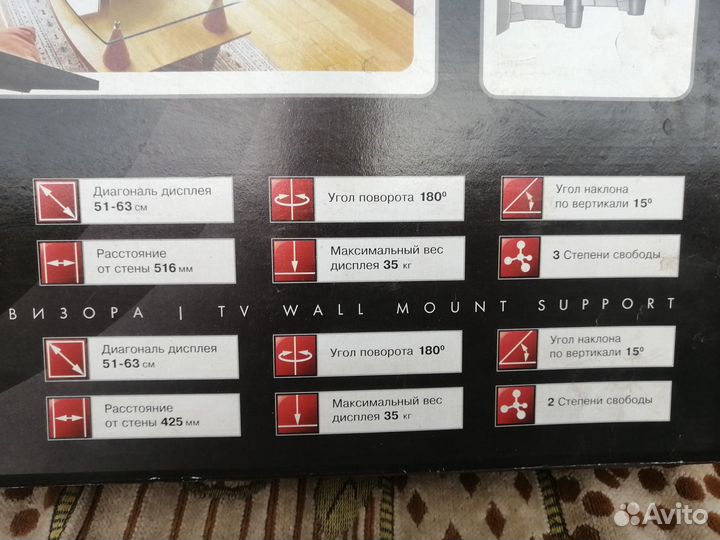 Подставка для телевизора настенная
