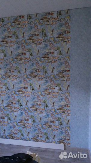 Оклейка обоев