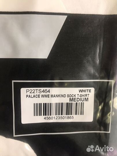 Palace x WWE Mankind Sock T-Shirt White M