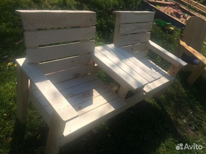 Садовая скамейка, кресло Адирондак