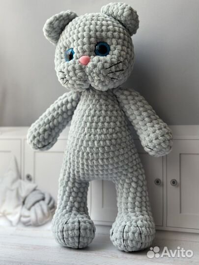 Детская игрушка Плюшевый кот Ручная работа