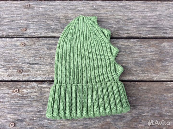 Шапка-бини дракончик меринос ручная работа