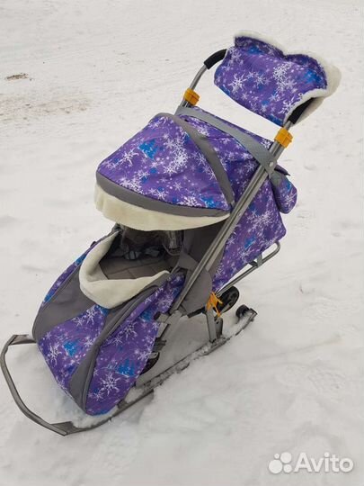 Детские санки коляска