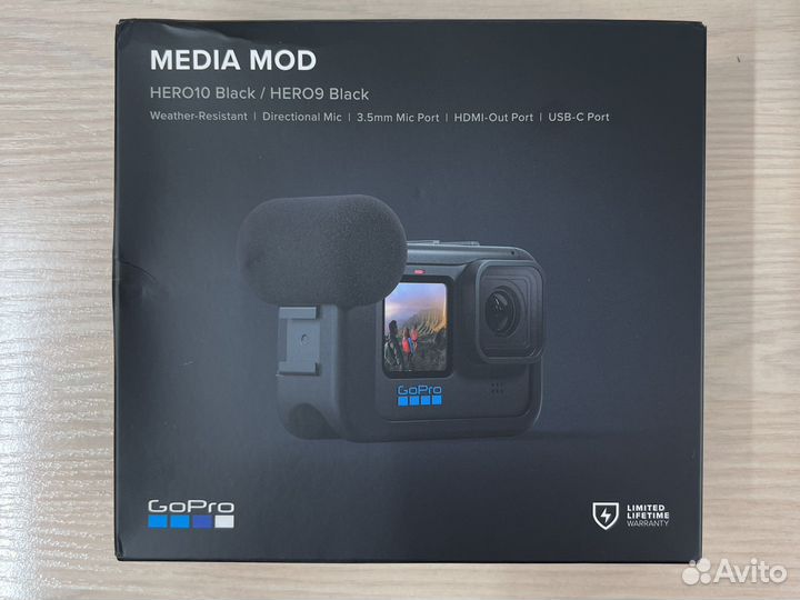 Gopro 9 10 11 media mod внешний микрофон