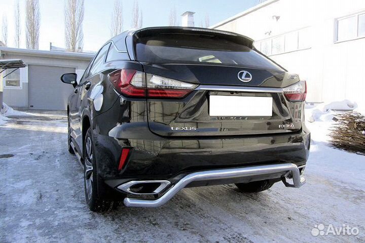 Защита заднего бампера Lexus RX-350 (2015) IV