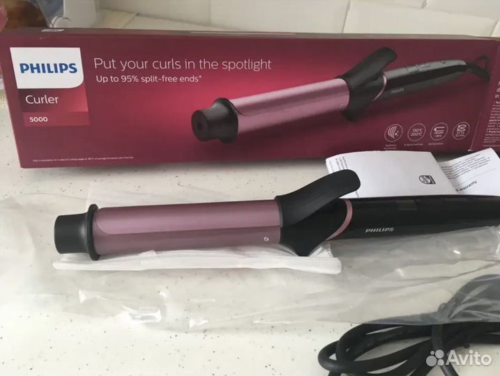 Щипцы для завивки волос philips