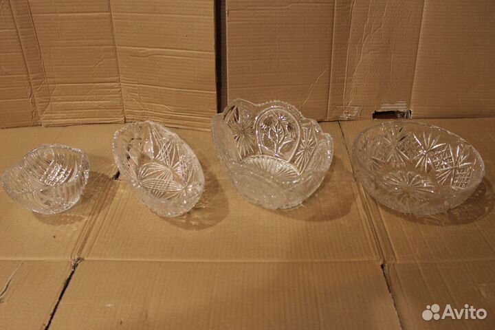 Салатник хрустальный ваза хрустальная