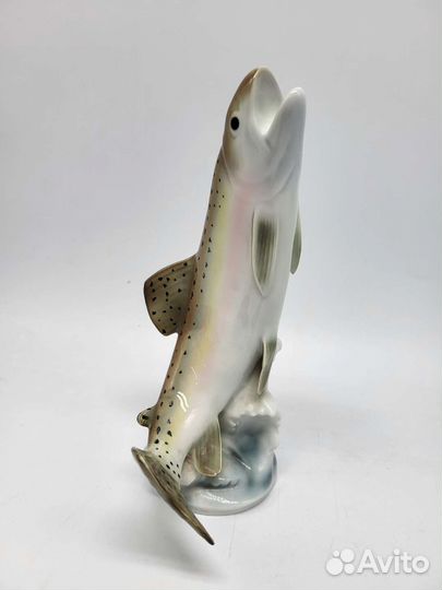 Рыбка форель Bovaria Германия фарфоровая статуэтка