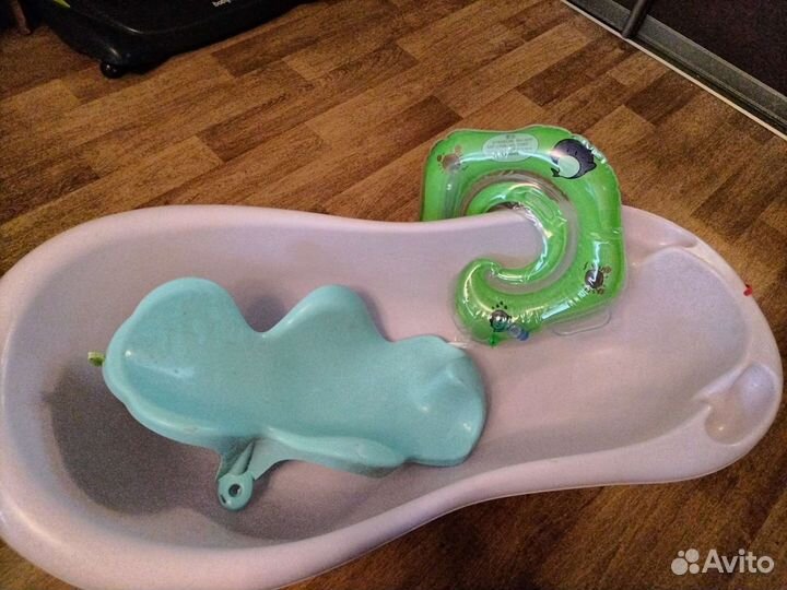 Горка для купания, ванночка, круг для купания