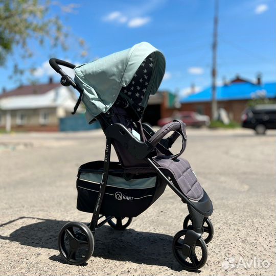 Коляска прогулочная Rant Kira Star цвет шалфей