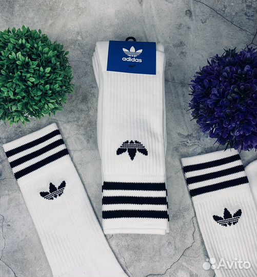 Носки Adidas Solid белые оригинал