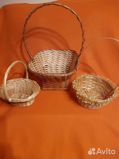 Корзины плетеные для подарков