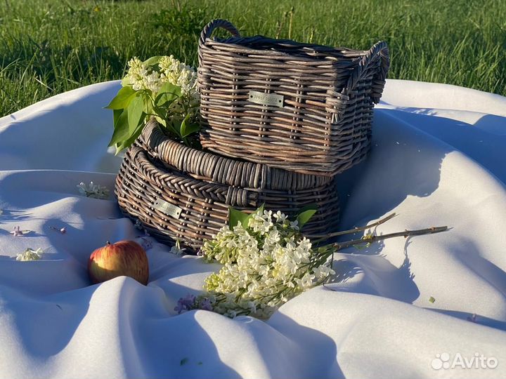 Корзины плетеные подарочные