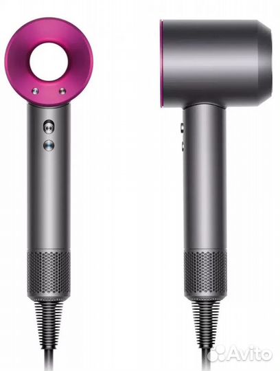Фен Super Hair Dryer 1600Вт (серый с розовым)