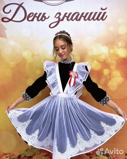 Школьный фартук и платье