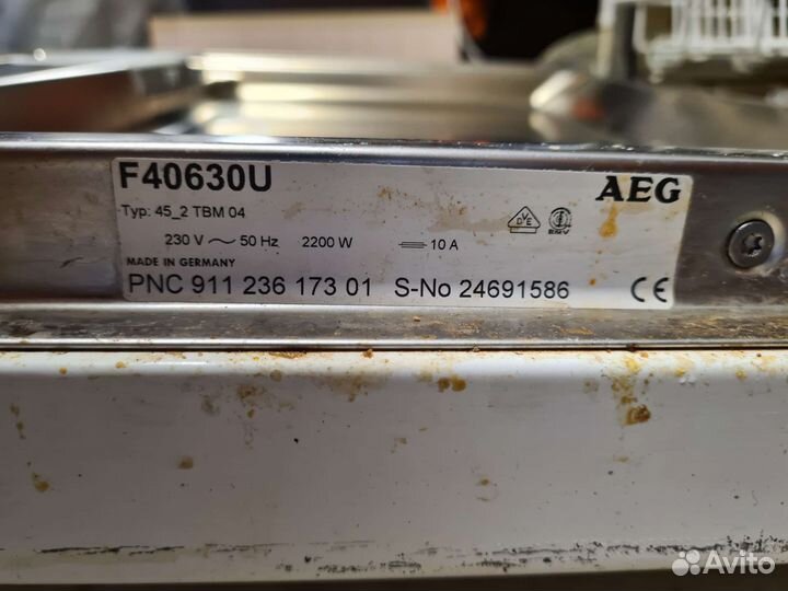 Посудомоечная машина AEG favorit 40630 на з/ч