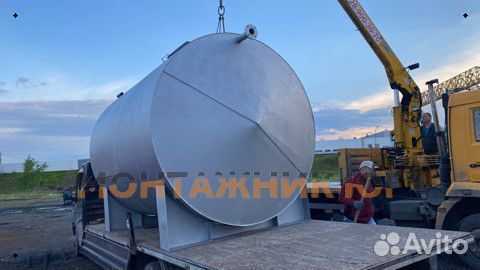 Резервуар горизонтальный стальной для масла