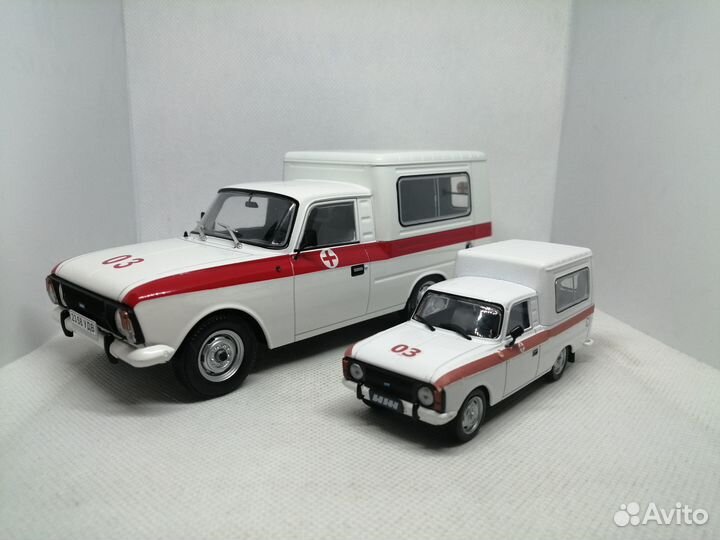 Модель иж-27156 «Скорая помощь» в масштабе 1:24