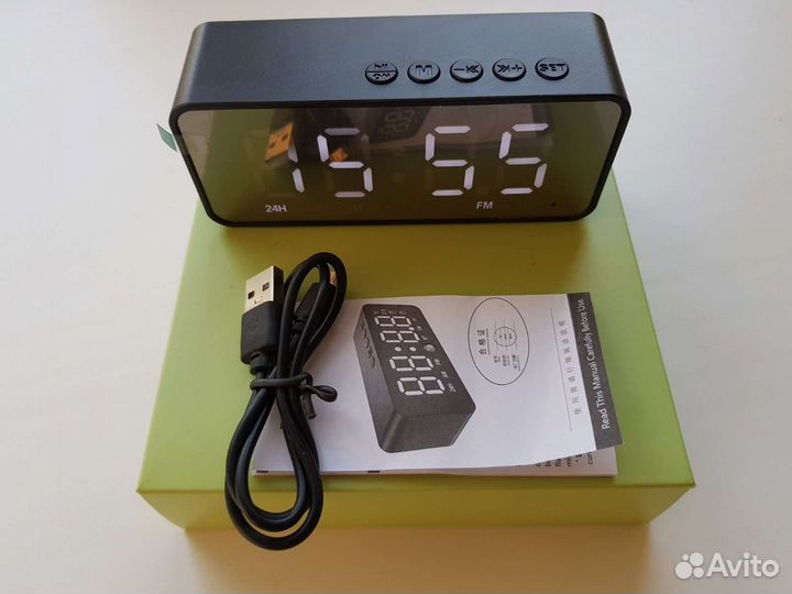 Блютуз колонка новая радио термометр
