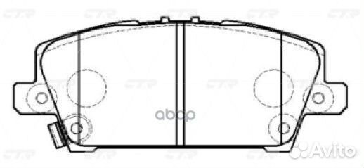 Ckho-71 Колодки тормозные дисковые перед